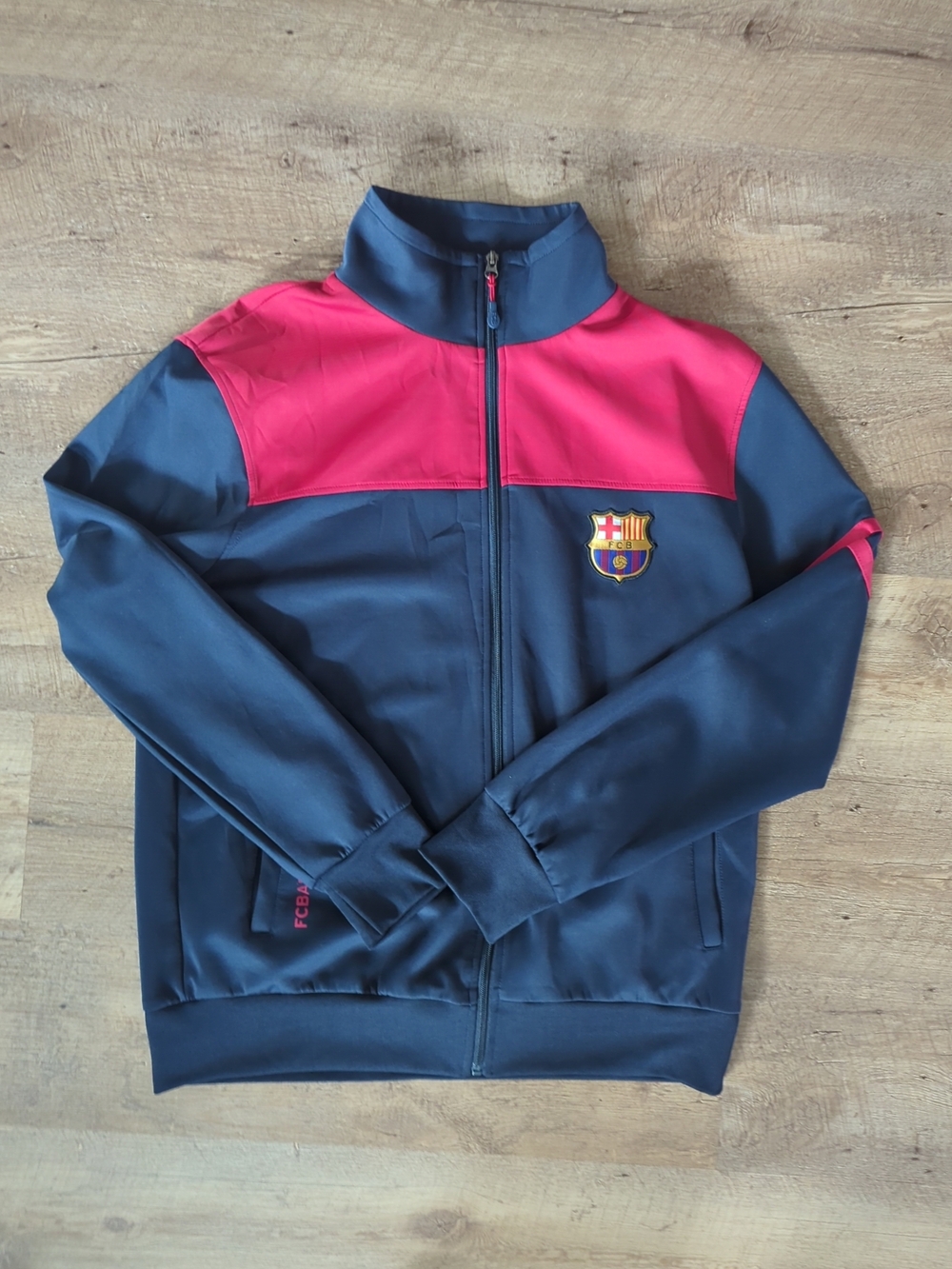 FC Barcelona Navy and Pink Lightweight Track Jacket